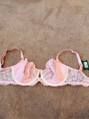 SYRN Delicate Pink Lace Underwire Bra Size 32G